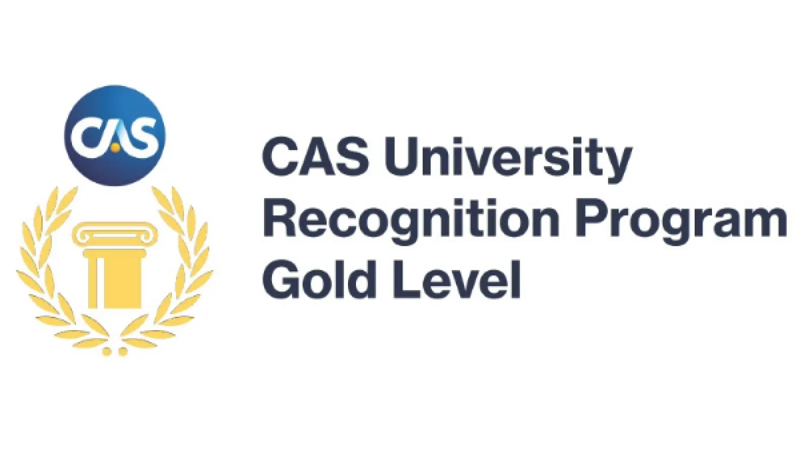 CAS University Recognition Program Gold Level Logo
